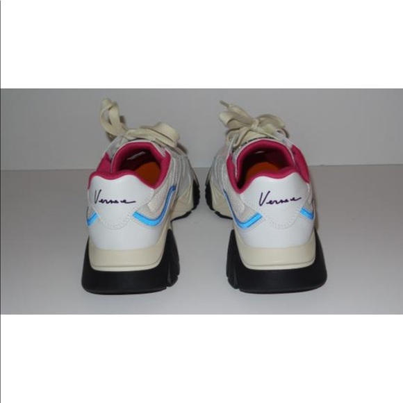 VERSACE SQUALO WHITE MULTI TRAINERS Sneakers - Picture 6 of 12